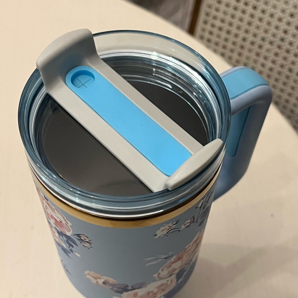 Blue Floral 40oz Tumbler - Picture 5 of 6